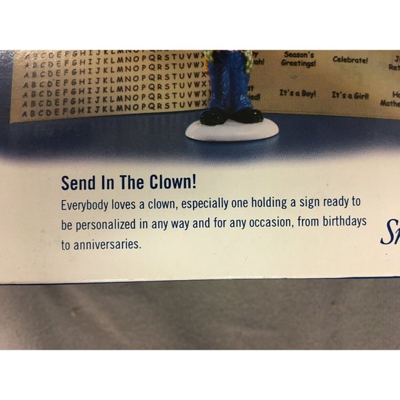 Department 56 "Send in the Clown!" Original Snow Village #56055021 ©1999 NOS - Picture 6 of 7